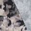 Polyester Viskose Jersey Gebürstet Blüten - silbergrau