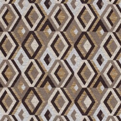 Polyester Viskose Jersey Gebürstet Rauten - braun