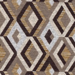 Polyester Viskose Jersey Gebürstet Rauten - braun