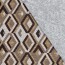 Polyester Viskose Jersey Gebürstet Rauten - braun