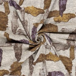 Polyester Viskose Jersey Gebürstet Aquarellstriche - hellrosa
