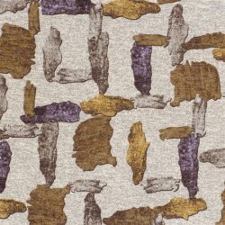 Polyester Viskose Jersey Gebürstet Aquarellstriche - hellrosa