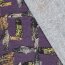 Polyester Viskose Jersey Gebürstet Aquarellstriche - lila
