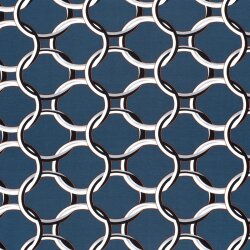 Romanit Jersey "Punta di Roma" Kreise - indigo