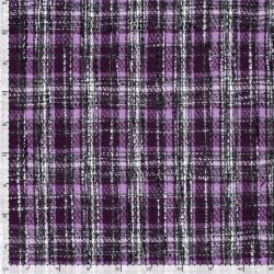 Polyesterstoff Jacquard Karomuster - lila
