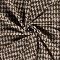 Jacquard Midi Hahnentritt - hellbraun