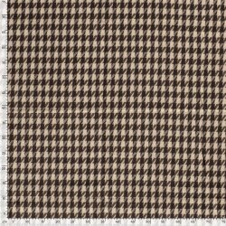 Jacquard Midi Hahnentritt - hellbraun