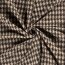 Jacquard Midi Hahnentritt - hellbraun