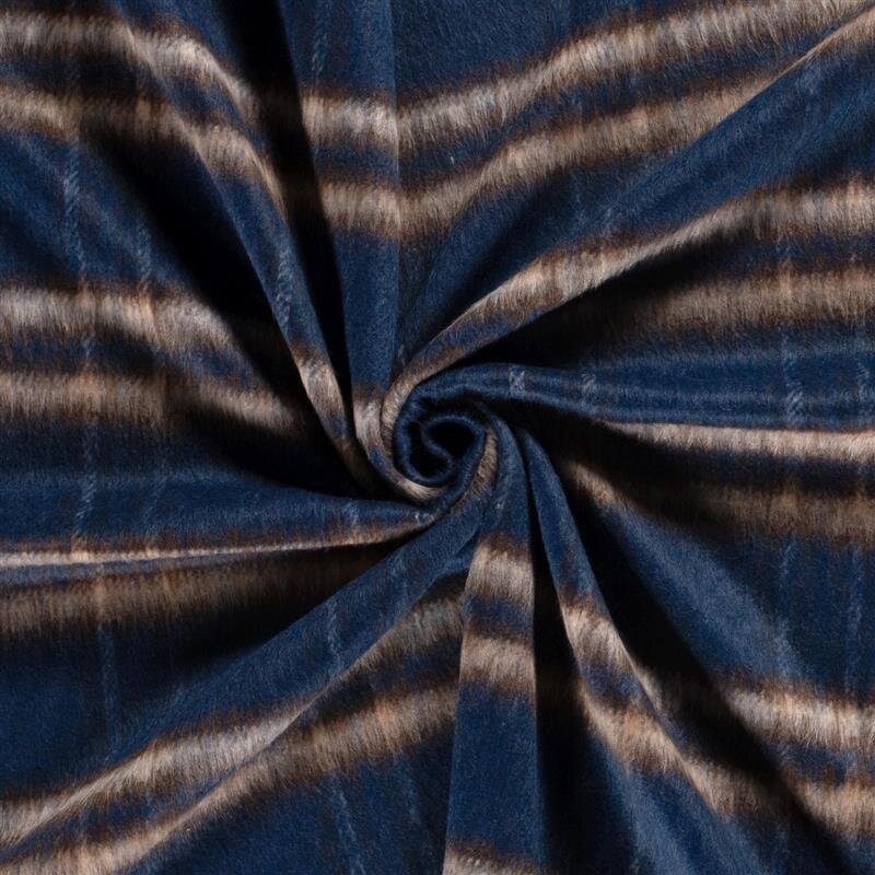 Woll Polyesterstoff Jacquard Karomuster [M]  FARBE