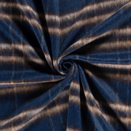 Woll Polyesterstoff Jacquard Karomuster [M]  FARBE