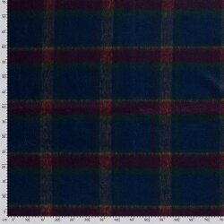 Woll Polyesterstoff Jacquard Karomuster [M] (EX 220) - FARBE