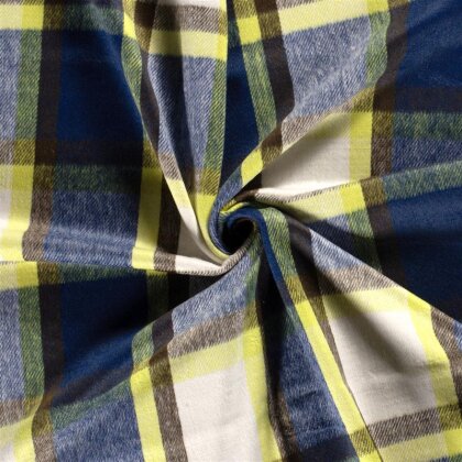 Woll Polyesterstoff Jacquard Karomuster [M]  FARBE