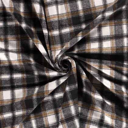 Polyesterstoff Jacquard Karomuster (EX 23) - FARBE
