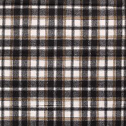 Jacquard Polyester Karomuster - schwarz