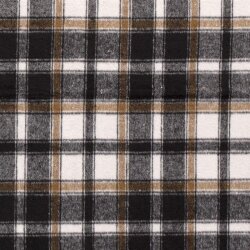 Jacquard Polyester Karomuster - schwarz