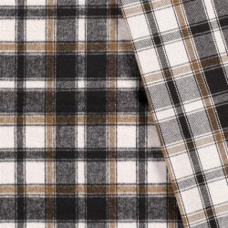 Jacquard Polyester Karomuster - schwarz