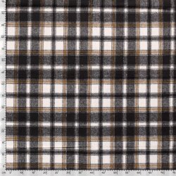 Jacquard Polyester Karomuster - schwarz