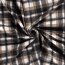 Jacquard Polyester Karomuster - schwarz