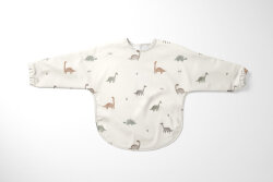 Regenjackenstoff leicht süsse bunte Dinos - creme
