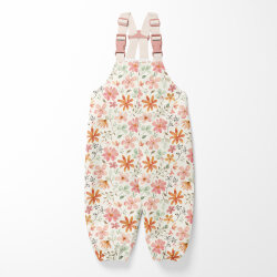 Regenjackenstoff leicht Sommerblüten - creme