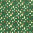 Baumwollpopeline Foliendruck Weihnachtskugeln - dunkelgrün