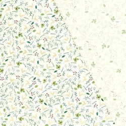 Baumwollpopeline Foliendruck springende Hirsche - creme
