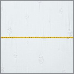 0,8 Meter - Destroyed Jersey Oval weiß meliert