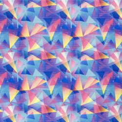 Funktionsjersey Sportswear Digital bunte Dreiecke - blau