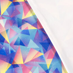 Funktionsjersey Sportswear Digital bunte Dreiecke - blau