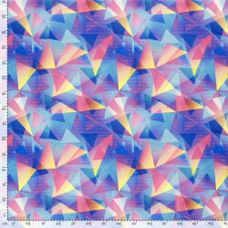 Funktionsjersey Sportswear Digital bunte Dreiecke - blau