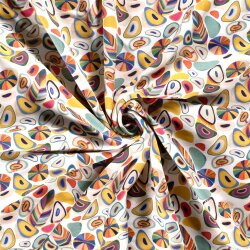 Wintersweat Digital bunte Federn - weiss