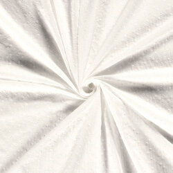 Baumwollvoile Bestickt Blumen - creme