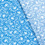 Viskose Popeline Blumenwirbel - königsblau