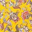 Viskose Jersey Paisley Blumen - senfgelb