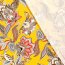 Viskose Jersey Paisley Blumen - senfgelb