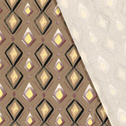 Viskose Jersey Rautenkette - beige