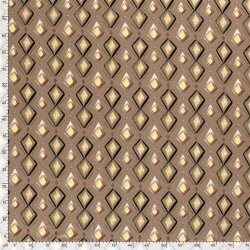 Viskose Jersey Rautenkette - beige