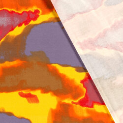 Viskose Jersey aquarell Farbverlauf - dunkelorange