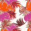 Viskose Jersey Palmenblätter - pink