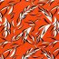 Viskose Jersey Blätter - orange