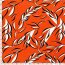 Viskose Jersey Blätter - orange