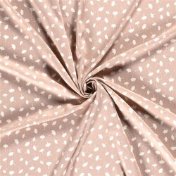 Bambus Popeline Ginkoblätter - rosa