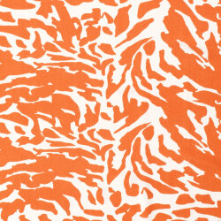 Viskose Popeline Abstrakt - orange