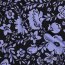 Baumwolljersey Blumen - schwarz