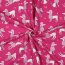Baumwolljersey Glitzer Pudel - pink