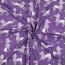 Baumwolljersey Glitzer Pudel - lavendel