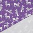 Baumwolljersey Glitzer Pudel - lavendel