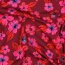 Baumwolljersey Digital Blumen - pink/rot