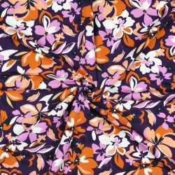 French Terry Blumen - lila / OCHRE
