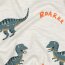 Baumwolljersey Dinos - creme meliert
